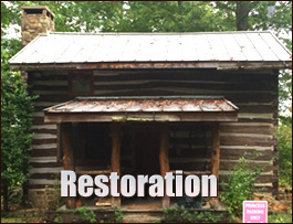 Historic Log Cabin Restoration  Thurmond, North Carolina